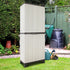 Outdoor Tall Adjustable Cupboard Cabinet Storage Unit Small Shed 173cm